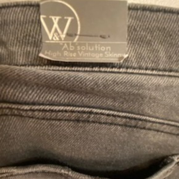 Wit & Wisdom, luxe,High Rise Vintage Skinny Size 8 NWT washedblack - Picture 10 of 14